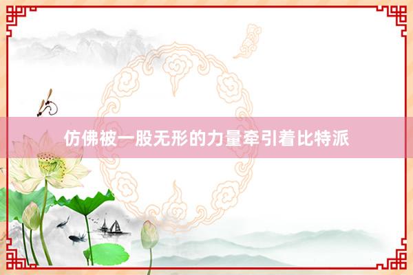 仿佛被一股无形的力量牵引着比特派