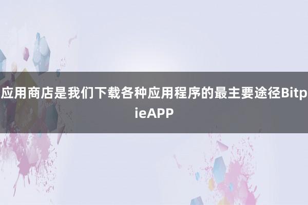 应用商店是我们下载各种应用程序的最主要途径BitpieAPP