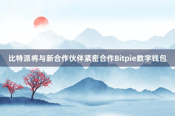 比特派将与新合作伙伴紧密合作Bitpie数字钱包