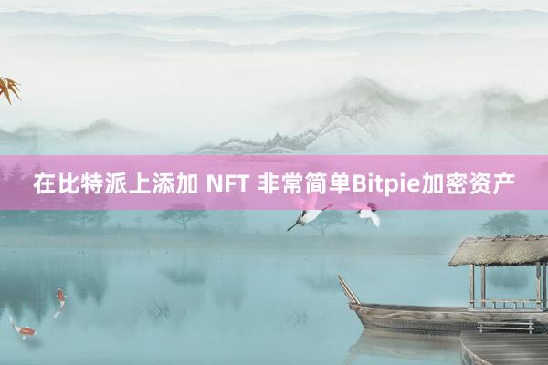 在比特派上添加 NFT 非常简单Bitpie加密资产