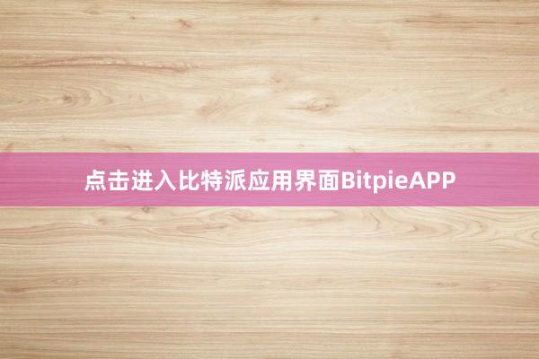 点击进入比特派应用界面BitpieAPP