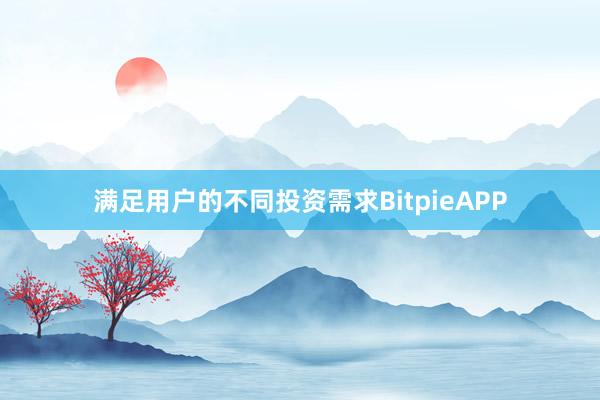 满足用户的不同投资需求BitpieAPP