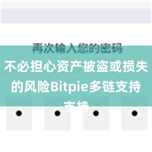 不必担心资产被盗或损失的风险Bitpie多链支持