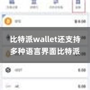 比特派wallet还支持多种语言界面比特派