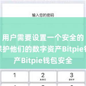 用户需要设置一个安全的密码来保护他们的数字资产Bitpie钱包安全